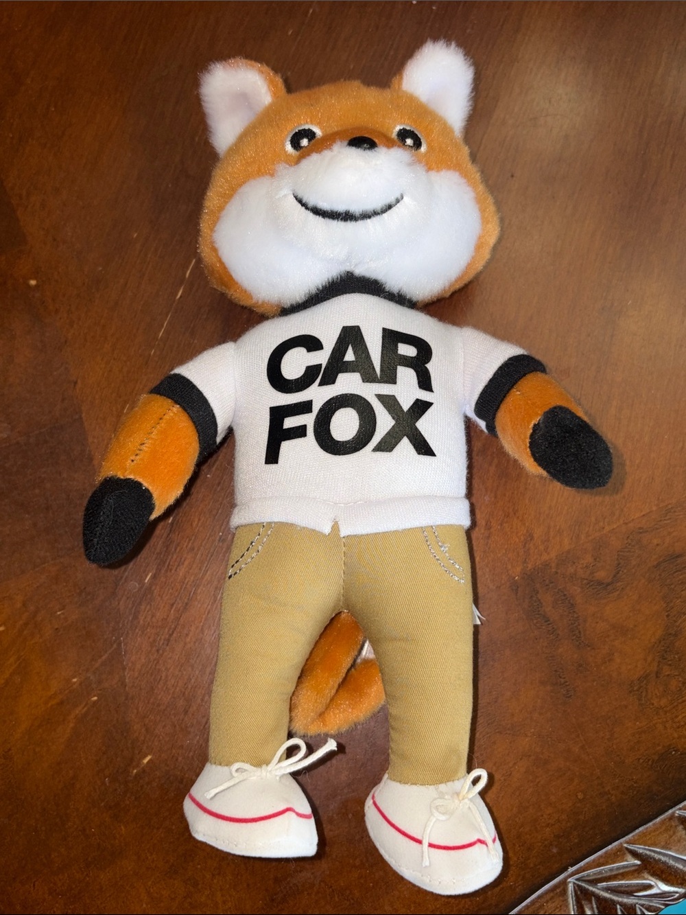 CAR FOX Orange and White Plush Fox Toy